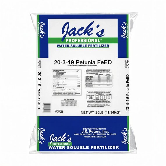 Jack's Professional 20-3-19 Petunia FeED Fertilizer - 25 lb