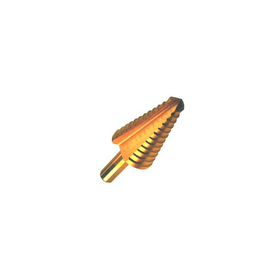 The Stepper Titanium Step Drill Bit, 1/4" to 1 3/8"