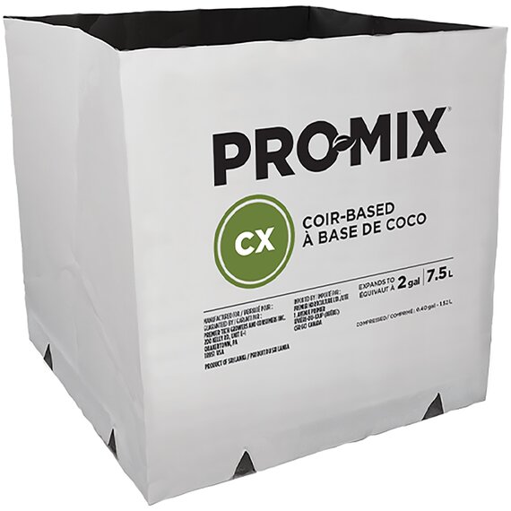 Premier PRO-MIX CX Compressed Coco Coir Grow Bag - 2 Gal (Expanded) - Bulk Pallet