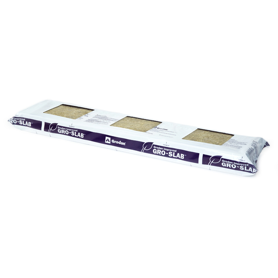 Grodan Improved Gro-Slab, 36 x 8 x 3 with three 6 x 6 pre-cut holes