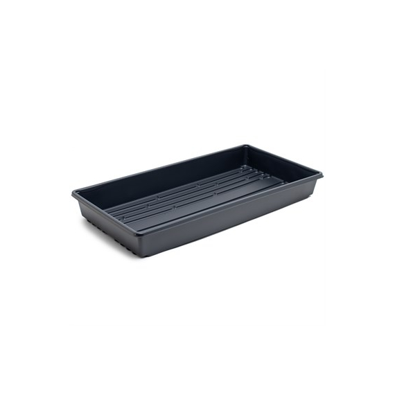 T.O. Plastics Standard Flat Tray without Holes | Black - 21.44in L x 10.94in W x 2.44in H - Thermoformed