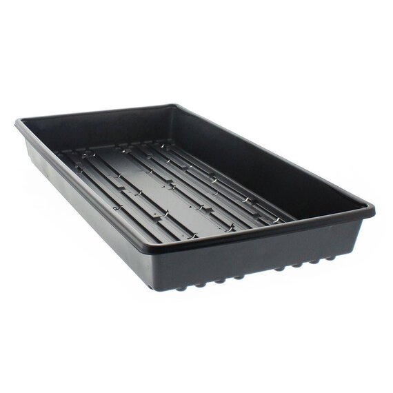 Landmark Plastic L Series 1020 Tray with Drainage Holes - Gray - 10.8 x 21.22 x 2.33-in - 100-Pack