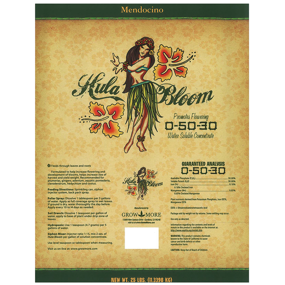 Grow More Hula Bloom 0-50-30, 25 lbs