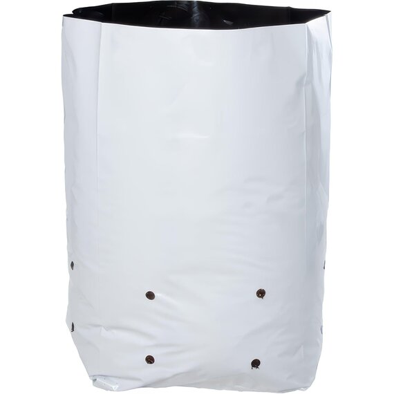 Hydrofarm Black & White Grow Bag - 5 Gal - Case of 400 (16 Packs of 25)