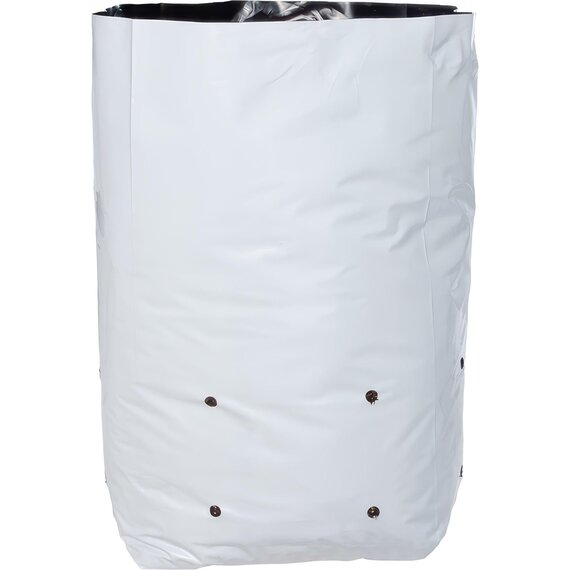 Hydrofarm Black & White Grow Bag - 7 Gal - Case of 400 (16 Packs of 25)