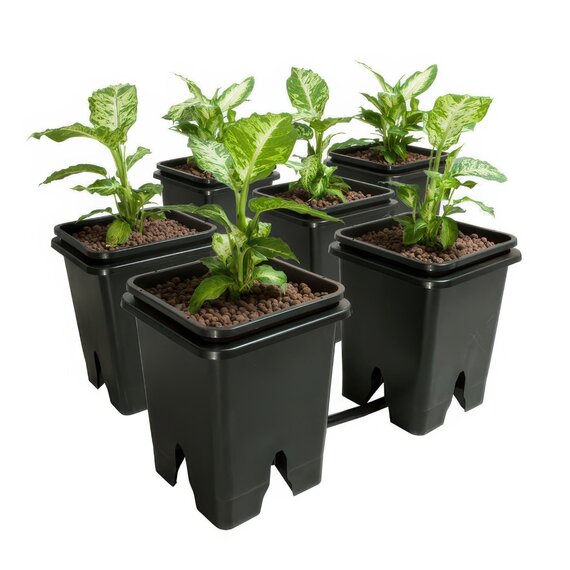 Active Aqua Grow Flow 2.0 Expansion Kit with Six 5-Gal Square Pots