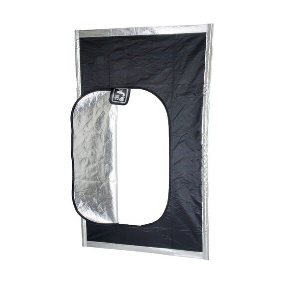 Hydrofarm Black Hatch Zipper Door - 57.5 x 96-in