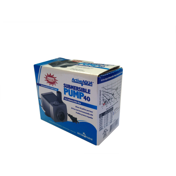 Active Aqua Submersible Water Pump, 40 GPH