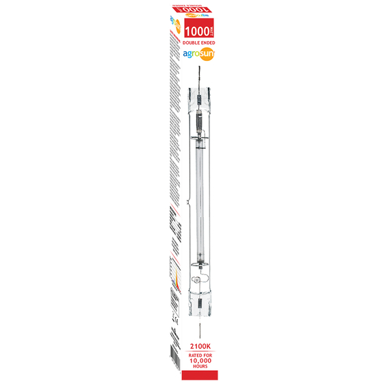 Agrosun Double-Ended High Pressure Sodium (HPS) Lamp, 1000W