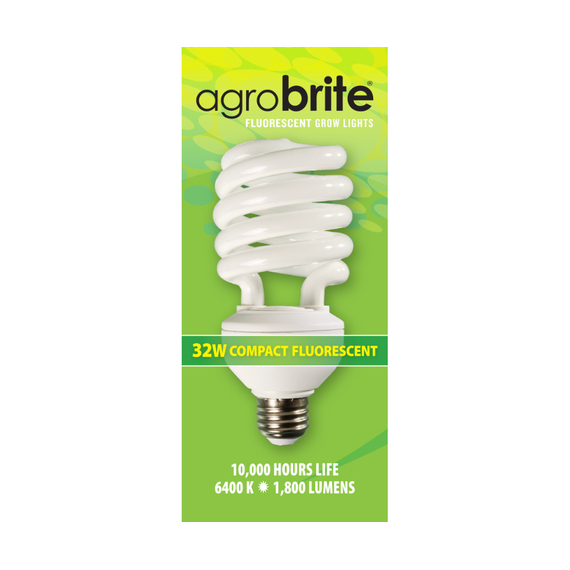 Agrobrite Compact Fluorescent Lamp, 32W (160W equivalent), 6400K