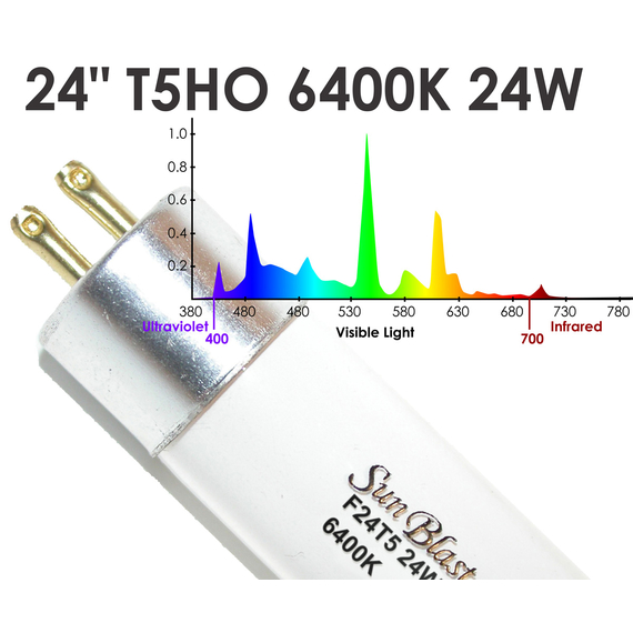 SunBlaster T5HO 24W 6400K Lighting Kit, 2'