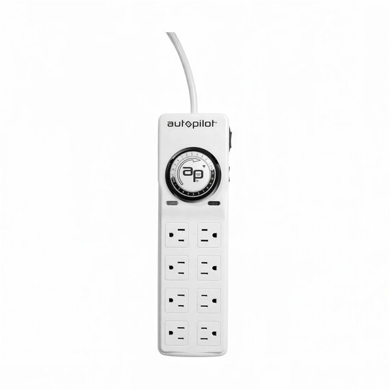 Autopilot Surge Protector Power Strip with Timer - 8-Outlet