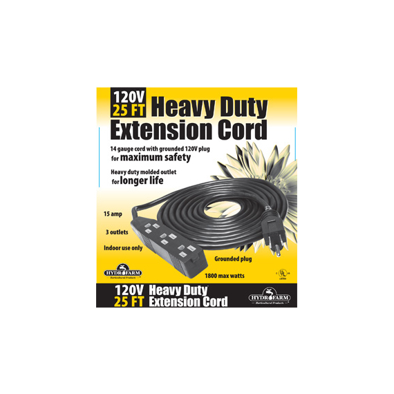 Extension Cord, 120V, 25'