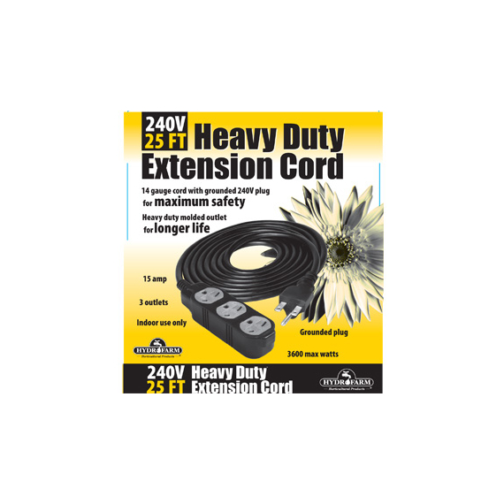 Extension Cord, 240V, 25'
