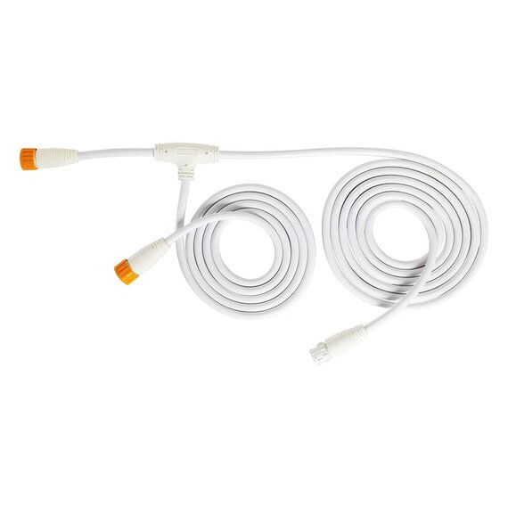 PHOTOBIO PHOTO LOC 0-10V Control Cable - 8-ft Trunk plus 5-ft Branch - White