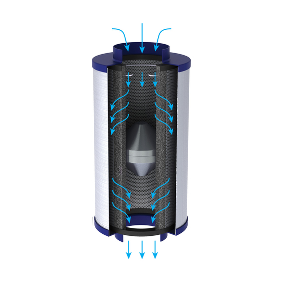Active Air Inline Carbon Filter, 6"x24"