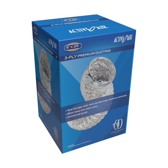 Active Air Premium Ducting, 8" x 25'