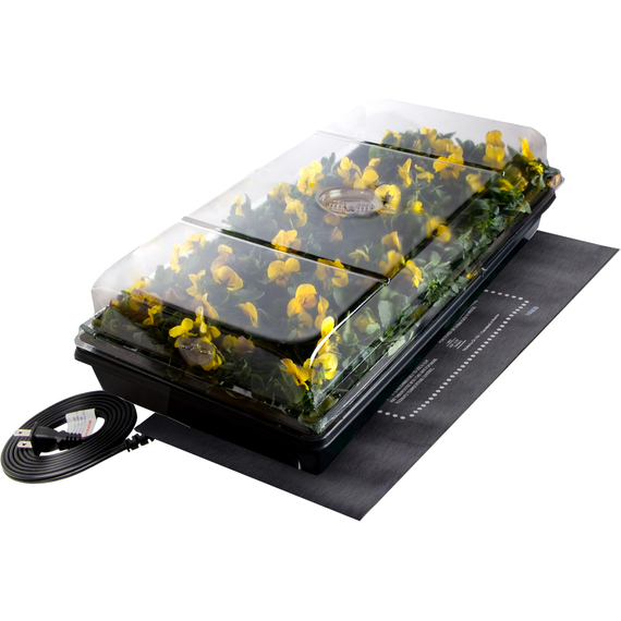 Jump Start Germination Station w/Heat Mat, Tray, 72-Cell Pack, 2" Dome