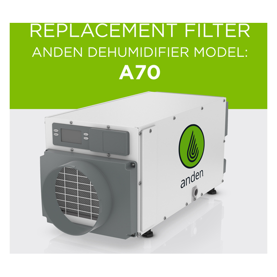 Anden 5772 Replacement filter for Anden Dehumidifier Model A70