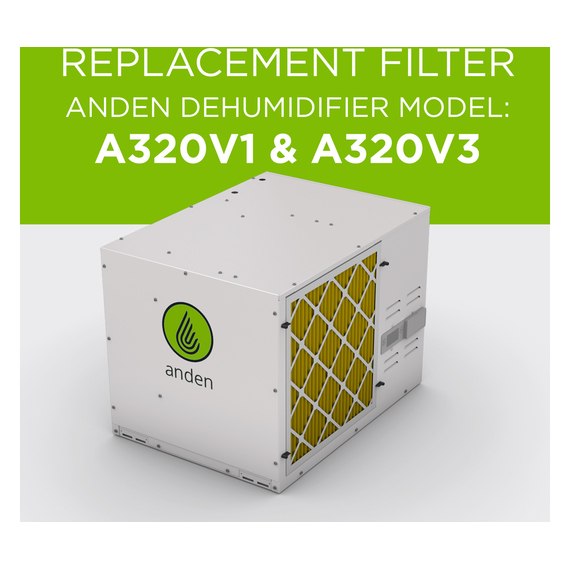 Anden 5813 Replacement filter for Anden Dehumidifier Model A320V1, A320V3