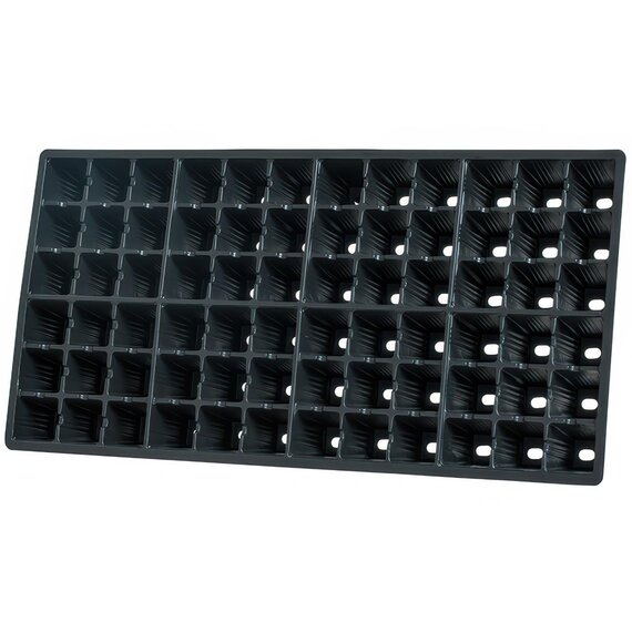 Hydrofarm 72-Cell Square Plug Flat Insert - for Standard 10 x 20-in Trays