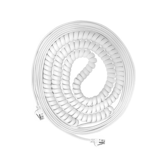 TrolMaster ECS-10 RJ12 Coiled Communication Cable - 25-ft