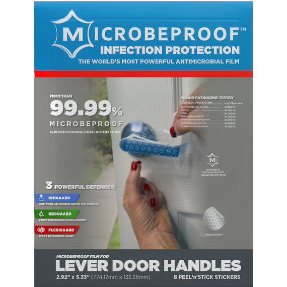 MicrobeProof® Antimicrobial Door Handle Film for Cannabis Operations