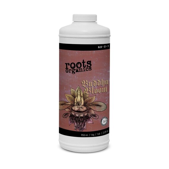 Roots Organics Buddha Bloom Organic Liquid Bloom Fertilizer - 0.5-2-1 NPK - 1 Qt