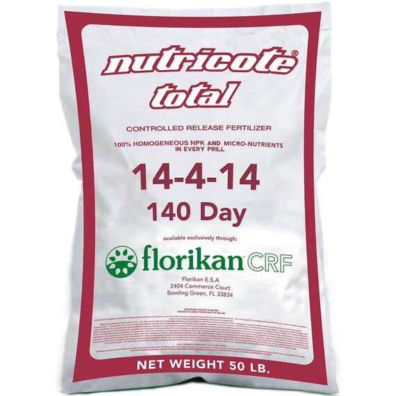 Florikan Nutricote Total 14-4-14 |  140 Day Controlled Release - 50lb