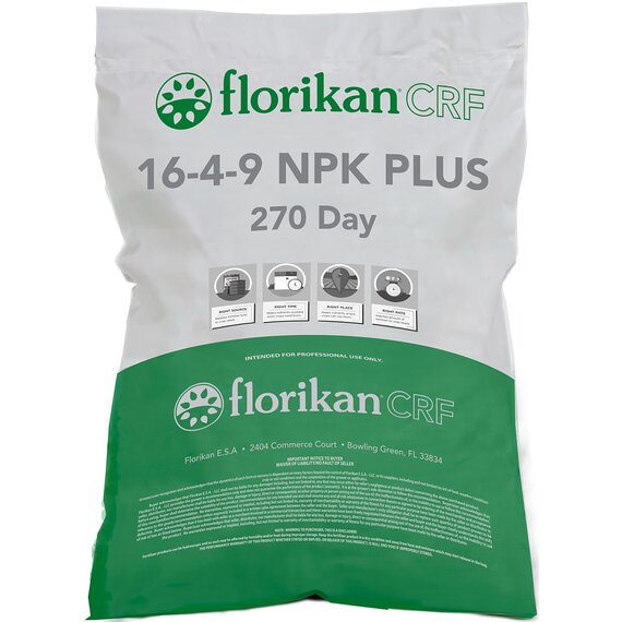 Florikan NPK Plus 16-4-9 Controlled-Release Fertilizer - 270 Day Release - 50 lb