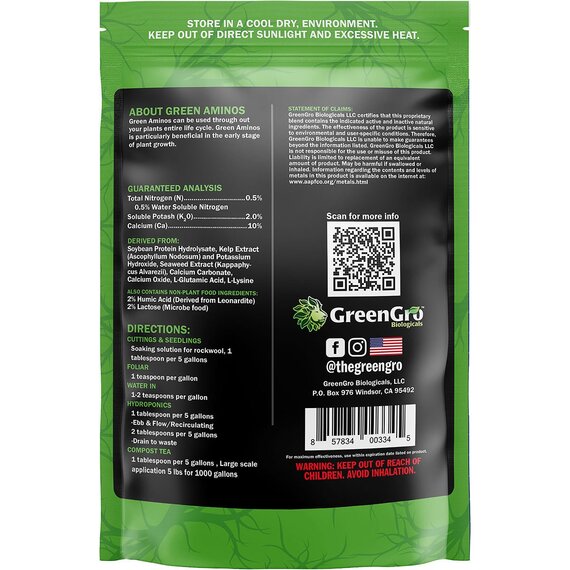 GreenGro Biologicals Green Aminos 0.5-0-5 | 2lb