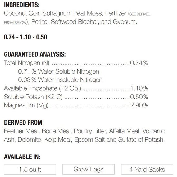 bio365 BIOFLOWER Nutrient Dense Mix - 1.5 cu ft
