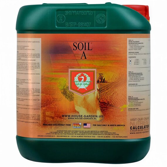 House & Garden Soil A Base Nutrient - 5 L
