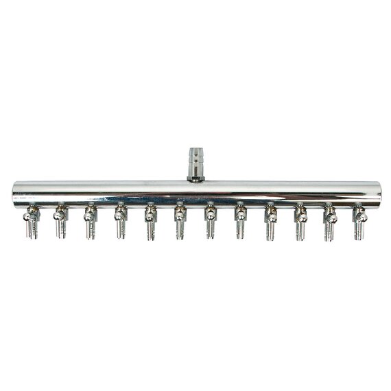 Active Aqua Metal Air Manifold - 12-Outlet
