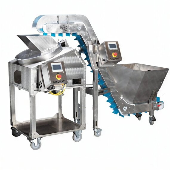 GreenBroz M+ Dry Trimmer with Rise Conveyor