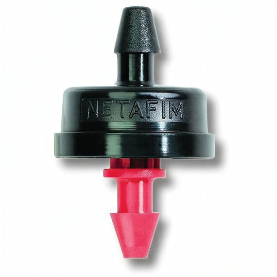 Netafim Woodpecker Jr. Pressure Compensating Dripper - 0.5 GPH - Red - Screw Base