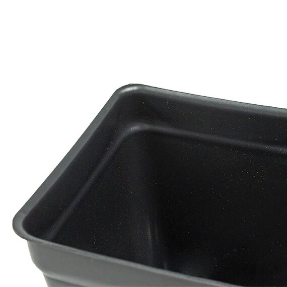 The HC Companies Square Deep Press Fit Pot - 4.12 x 5-in - Black - Case of 375