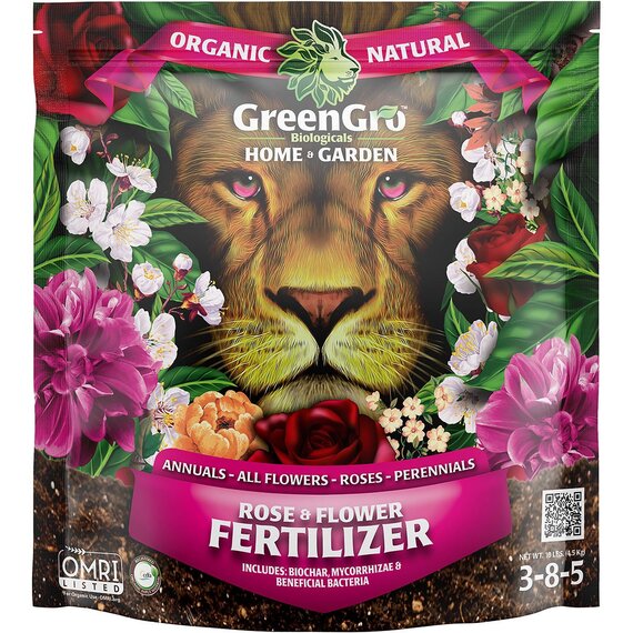 GreenGro Biologicals Home & Garden Rose & Flower Fertilizer - 10 lb