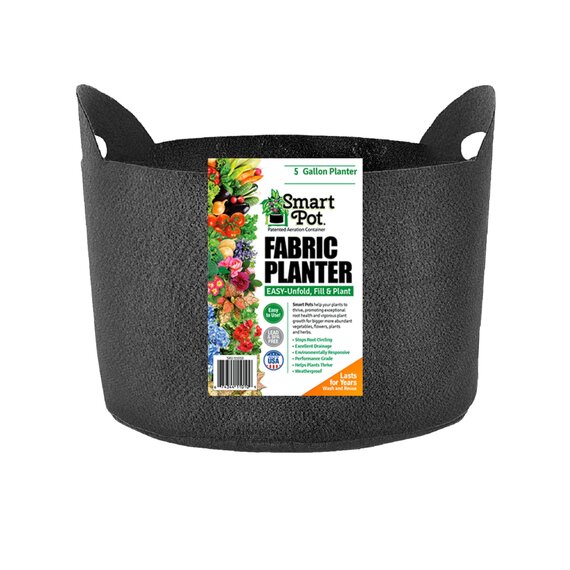 Smart Pot Fabric Pot with Handles - 5 Gal - 12 x 10.5-in