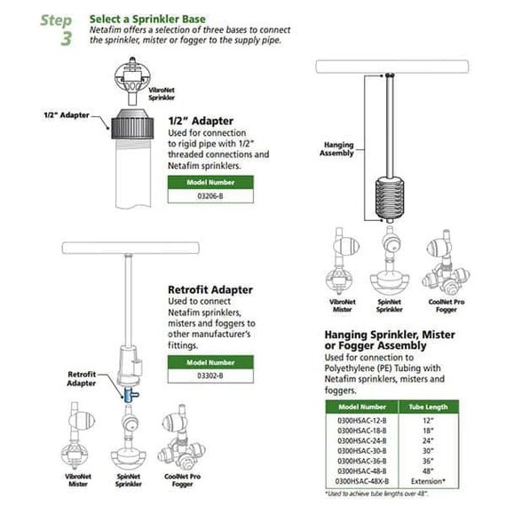 Netafim Retrofit Adapter - Dan to MicroNet - Female x Female