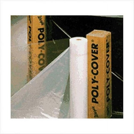 Warp Brothers Poly-Cover Construction & Agriculture Film - 4-mil - 10 x 100 ft - Clear
