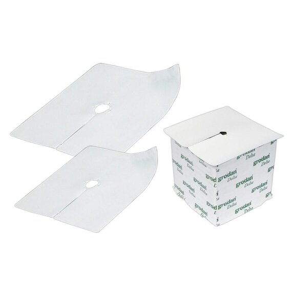 Hydrofarm Rockwool Block Cover - 4-in - 40-Pack