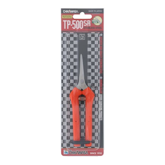 Chikamasa TP-500SR Curved Blade Stainless Steel Pruning Shears