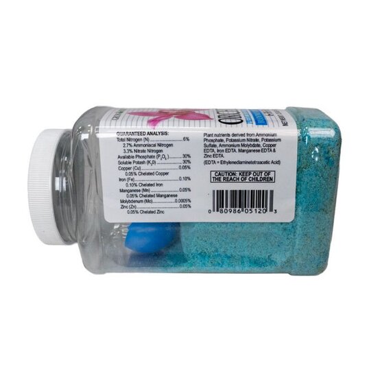 Grow More Orchid Bloom 6-30-30 Fertilizer - 1.25 lb - Blue