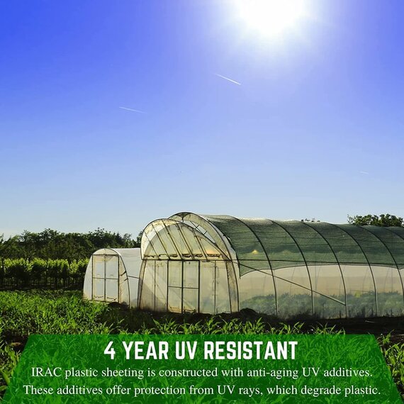 AT Thermax IR/AC 4-Year Greenhouse Film, 6mil - 32ft x 100ft - Diffused