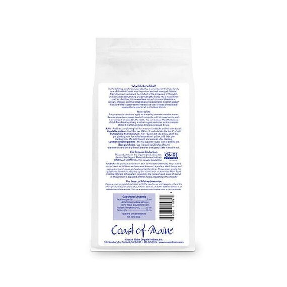 Coast of Maine Fish Bone Meal Organic Plant Food 5-13-0 - 3 lb