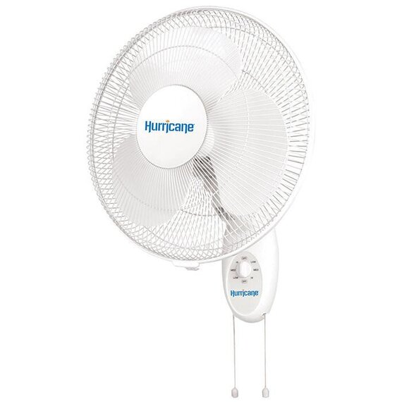 Hurricane Supreme Oscillating Wall Mount Fan - 16-in