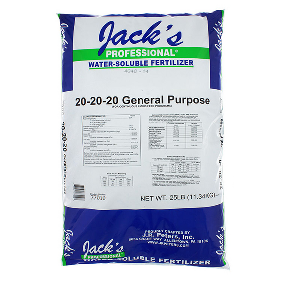 Jack's Professional 20-20-20 General-Purpose Fertilizer - 25 lb