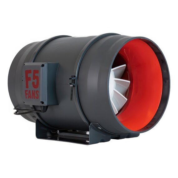 F5 Fans Turbo EC Inline Fan - 10 in - 1065 CFM - 255W - 3-Phase EC Motor