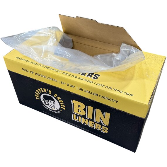 Trapper's Choice Bin Liners, 54” x 36” (2 mil) roll of 100
